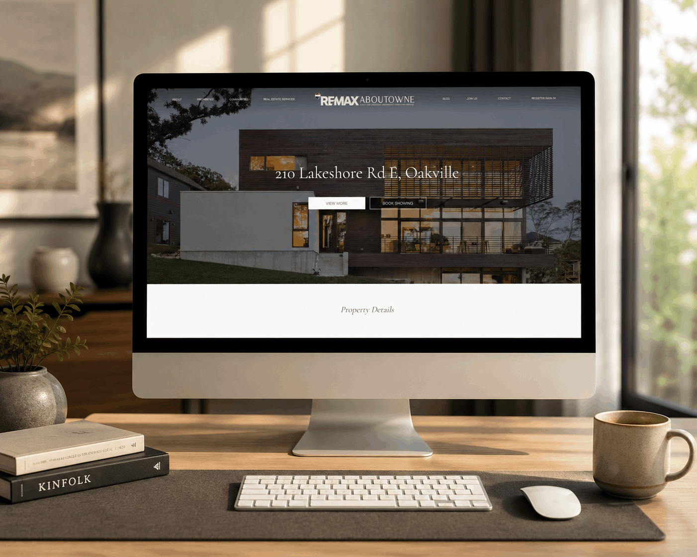 Custom property landing page