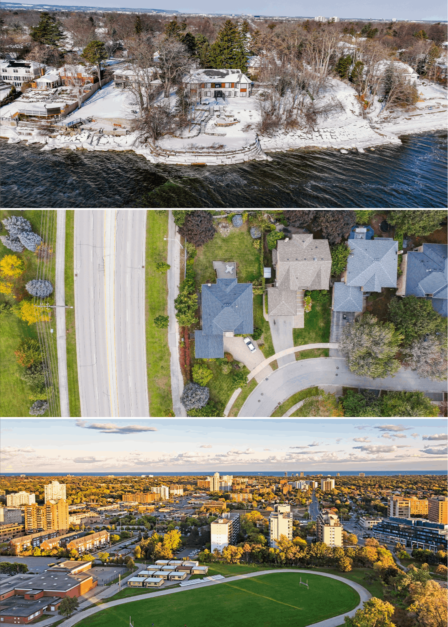 Aerial drone footage