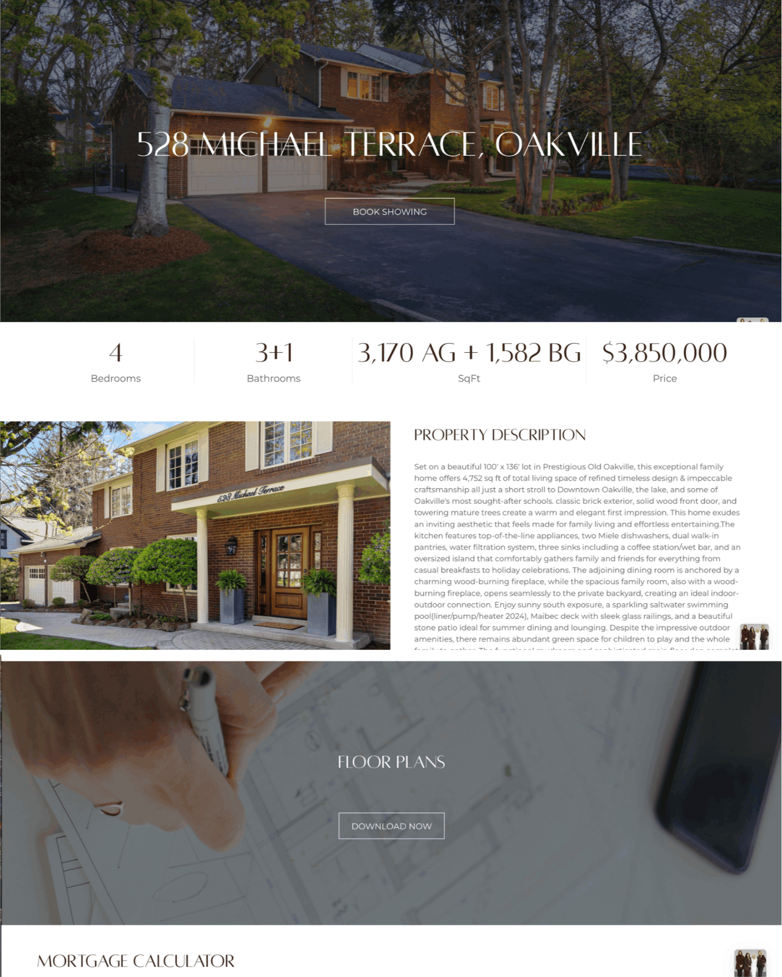 Dedicated property website