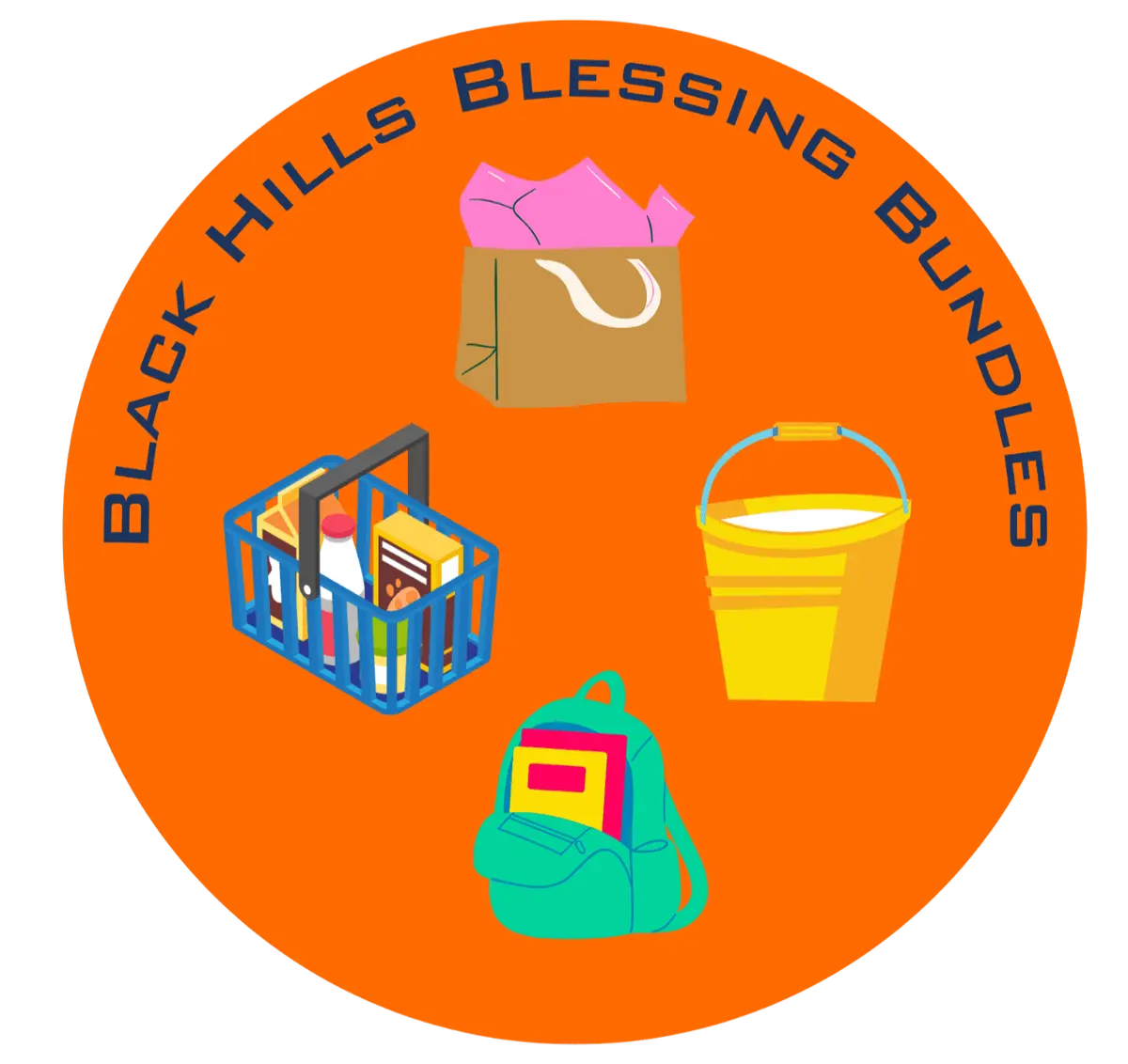 Black Hills Blessing Bundles logo, supporting single moms in Rapid City, SD