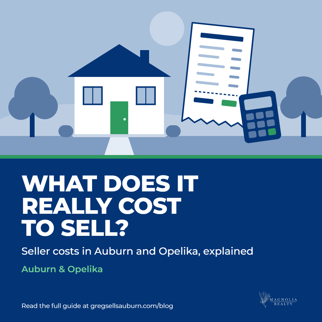 What Does It Cost to Sell a House in Auburn or Opelika