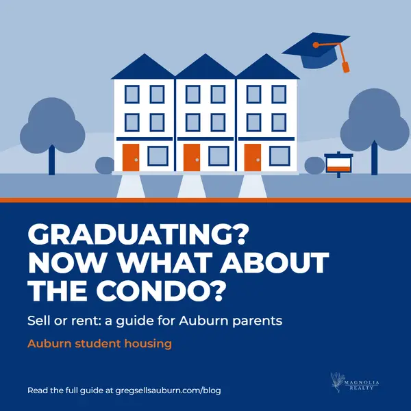 feature image of Selling Your Student's Auburn Condo After Graduation: Timing, Tenants, and What It's Worth