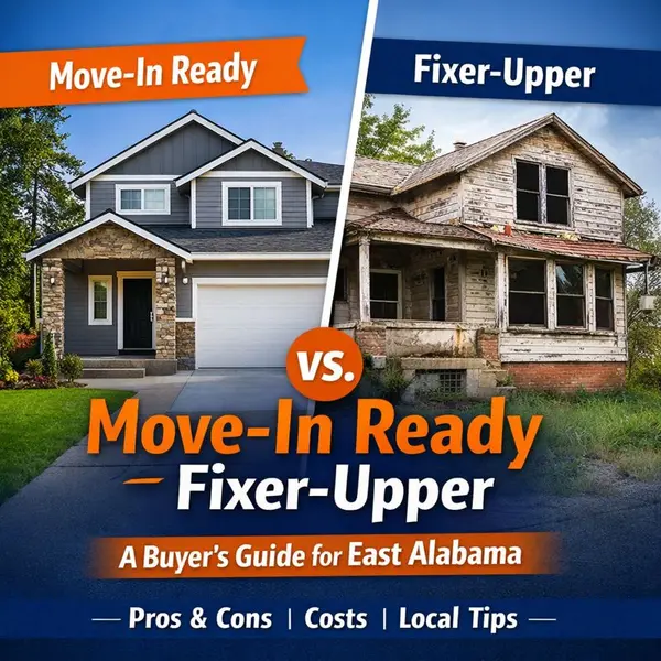 Move-In Ready vs. Fixer-Upper: A Buyer’s Guide for East Alabama