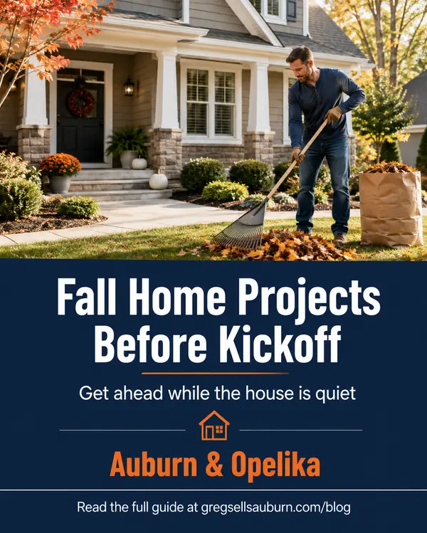 feature image of Back To School Fall Home Projects to Do Before Auburn Football Season