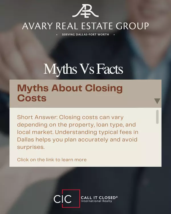 Myths About Closing Costs