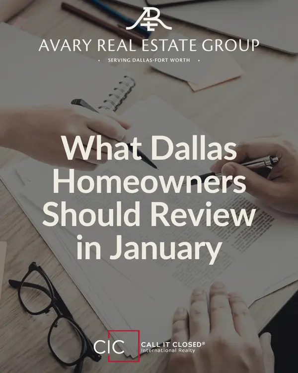 New Year Home Checkup. What Dallas Homeowners Should Review in January