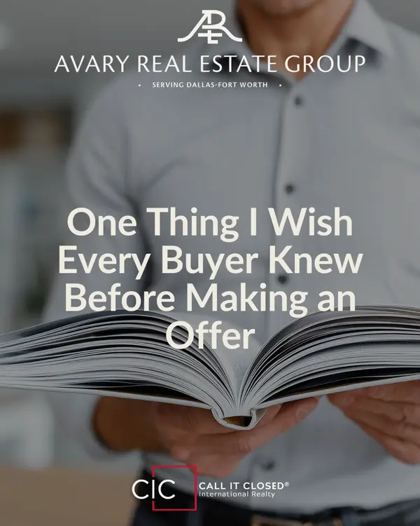 One Thing I Wish Every Buyer Knew Before Making an Offer