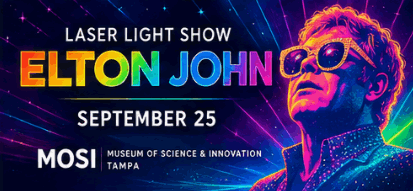 Elton John Laser Light Show at MOSI