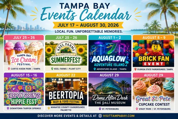 Weekend Events Around Tampa Bay | July 25th - Aug 30th