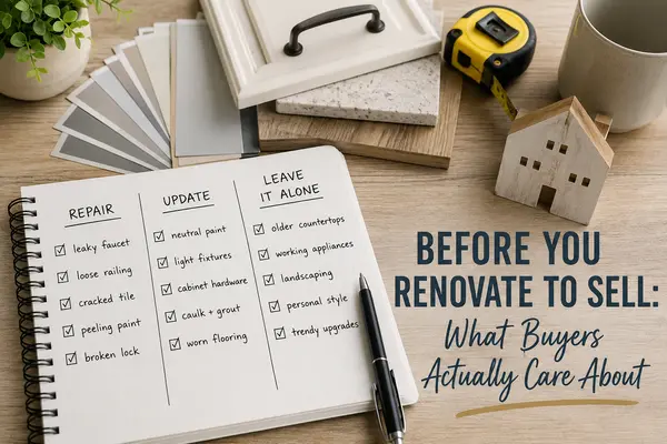 Before You Renovate to Sell: What Buyers Actually Care About