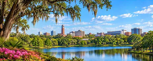 Gainesville Park Lake Skyline