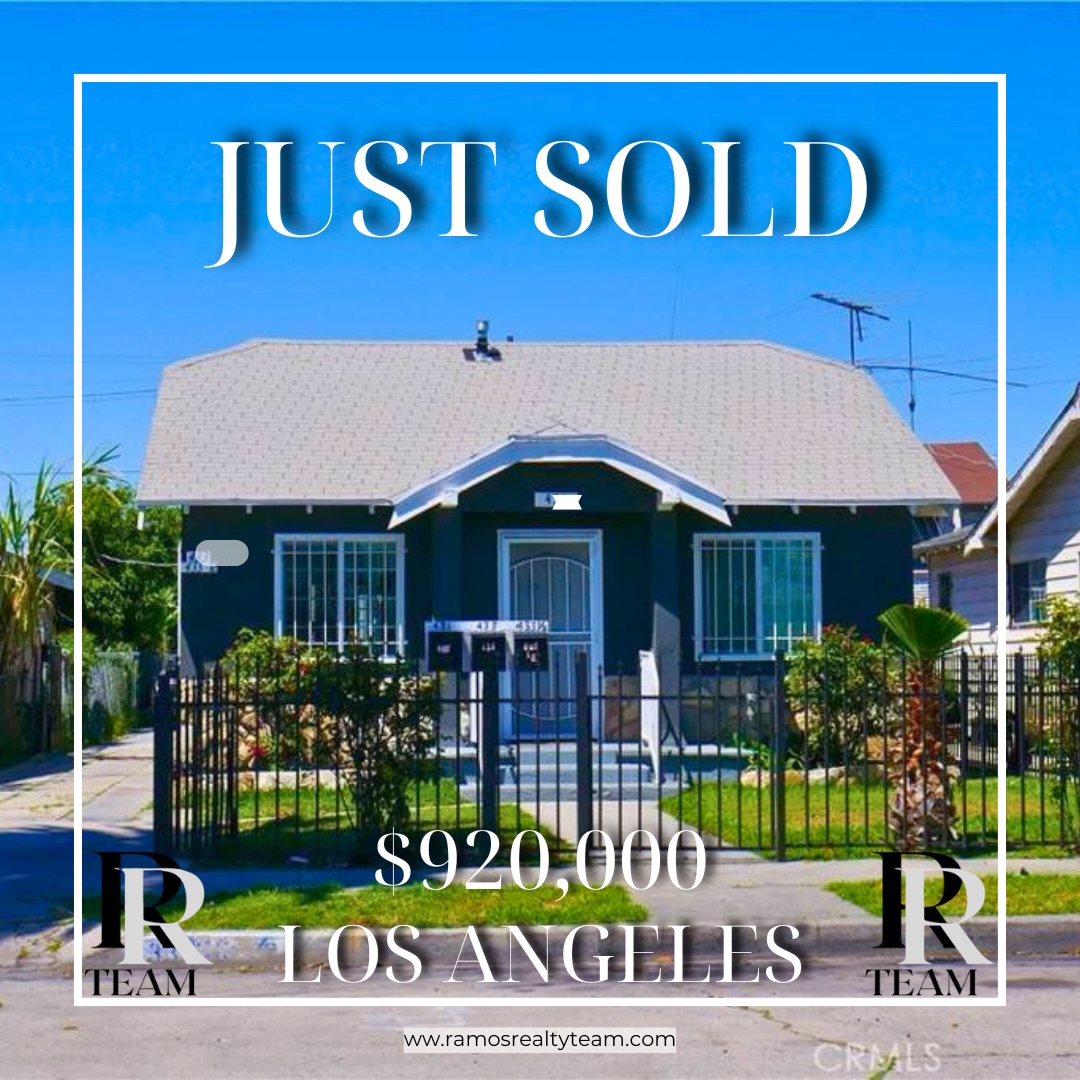 Just sold in Los Angeles — $920,000