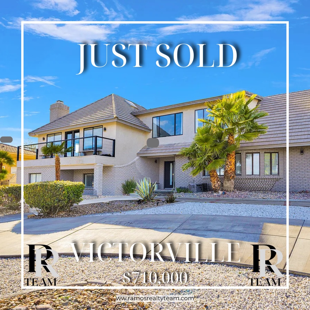 Just sold in Victorville — $710,000