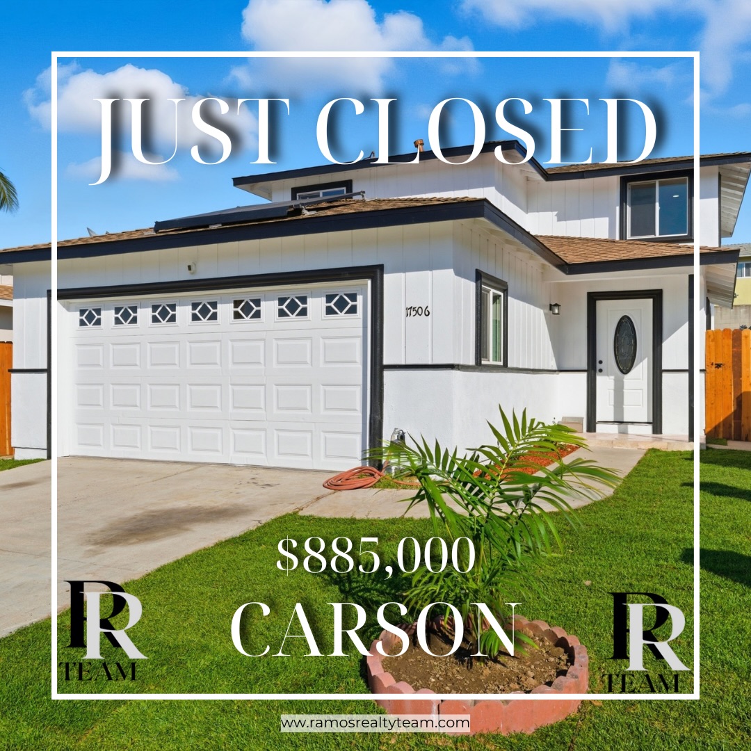 Just closed in Carson — $885,000