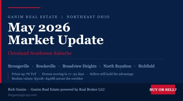 Is It a Good Time to Buy or Sell a Home in the Cleveland Southwest Suburbs? May 2026 Market Update,Rich Ganim