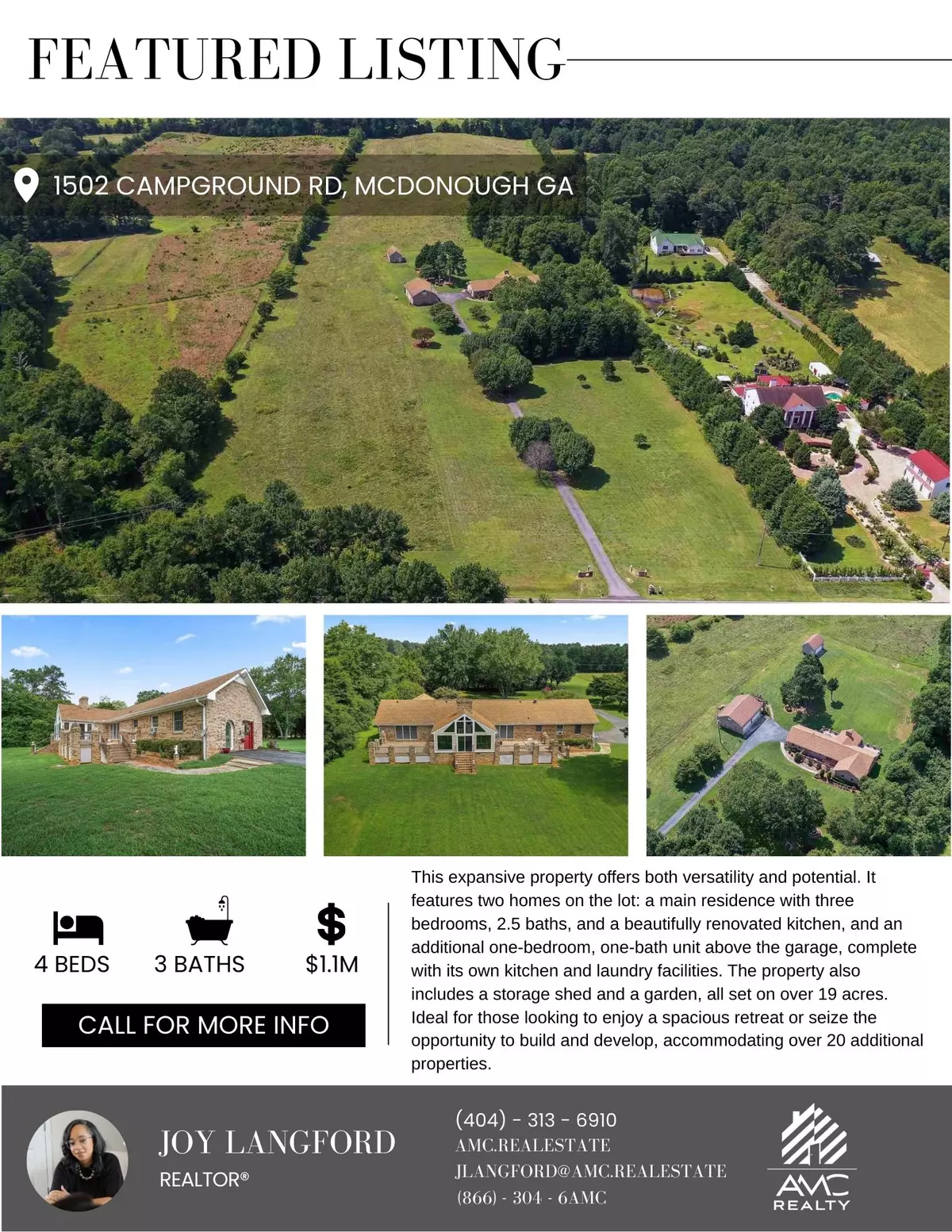 Mcdonough, GA 30252-2557,1502 Campground Rd