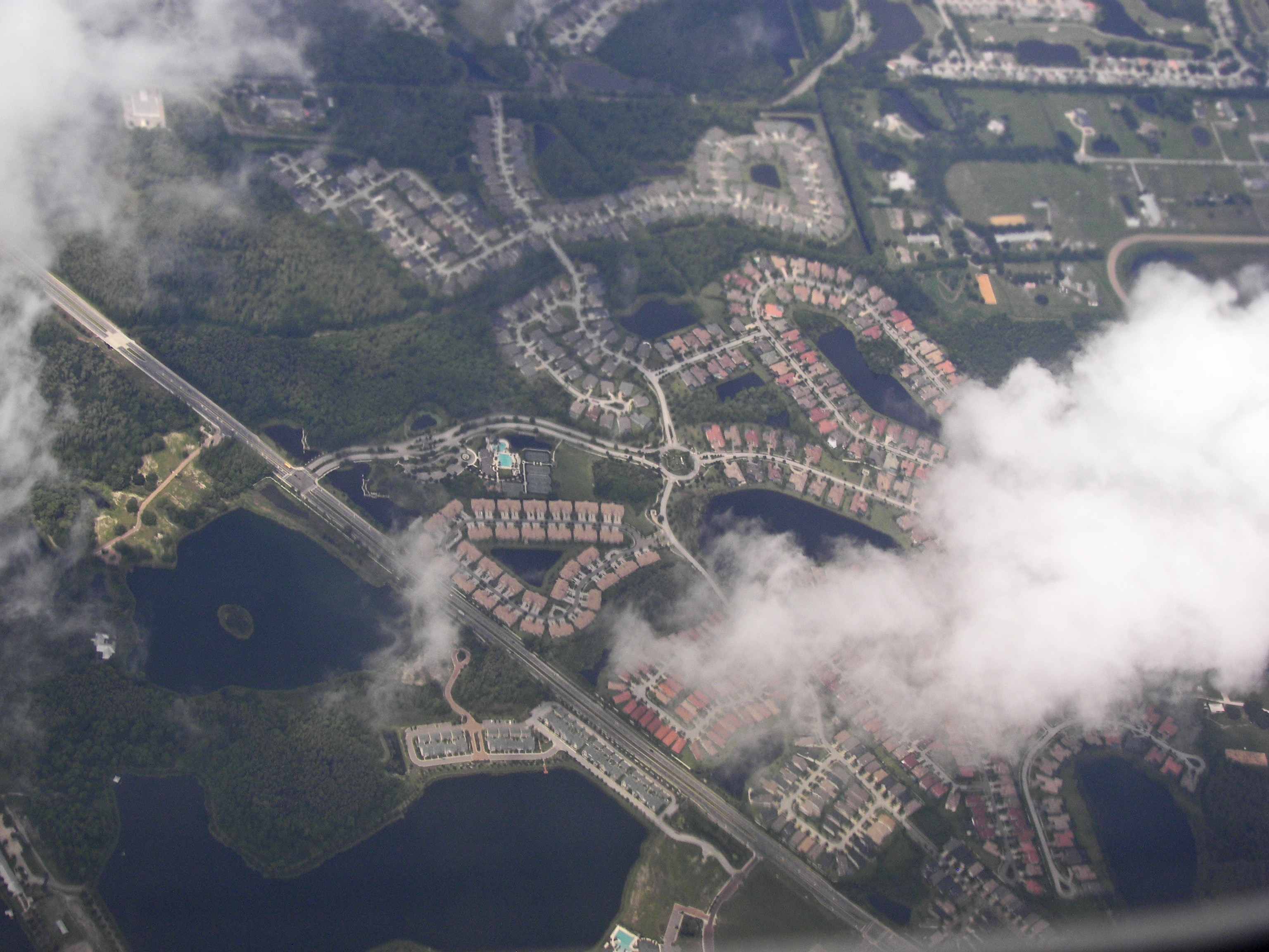 Aerial view of a Westchase neighborhood