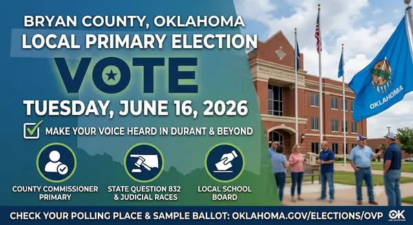 feature image of Why the June 16th Primary Election Matters for Durant and Bryan County