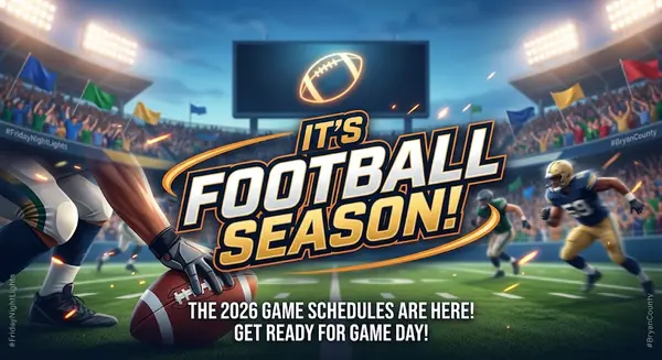 feature image of Get Ready for Friday Night Lights & Saturday Tailgates: Local 2026 Football Schedules Announced!