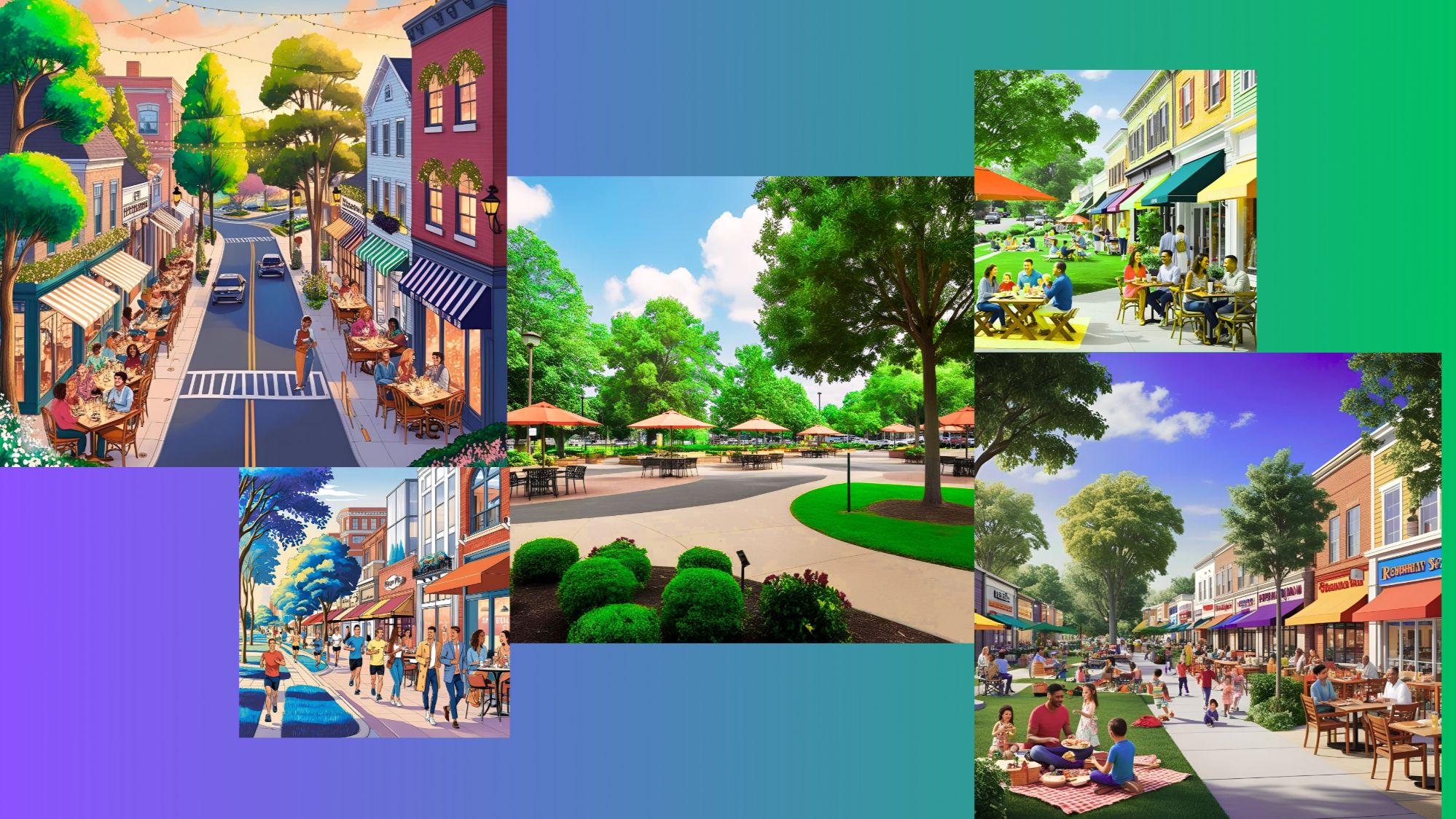 Nearby Parks, Restaurants, and Shopping Centers: