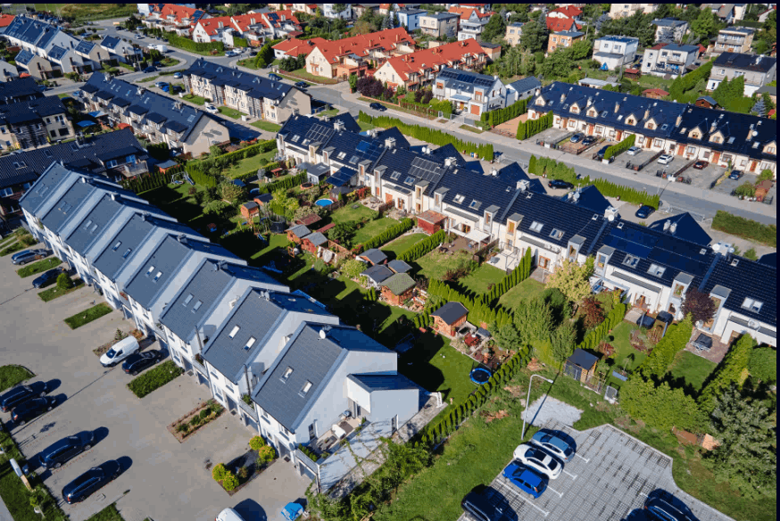 Best neighborhoods in Pinellas County FL - aerial view of residential community