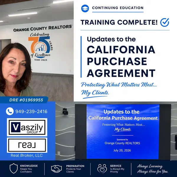 Why California Real Estate Contracts Change Every 6 Months (And What It Means for You!),Bernadette Vaszily