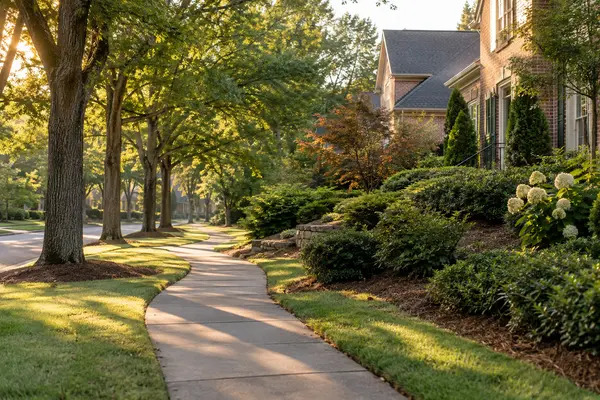 Walkable Birmingham suburban neighborhood