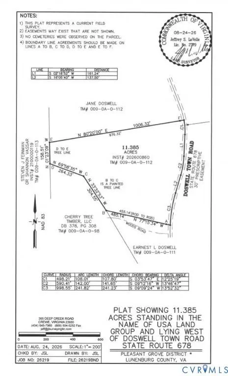 0 doswell town RD, Meherrin, VA 23954