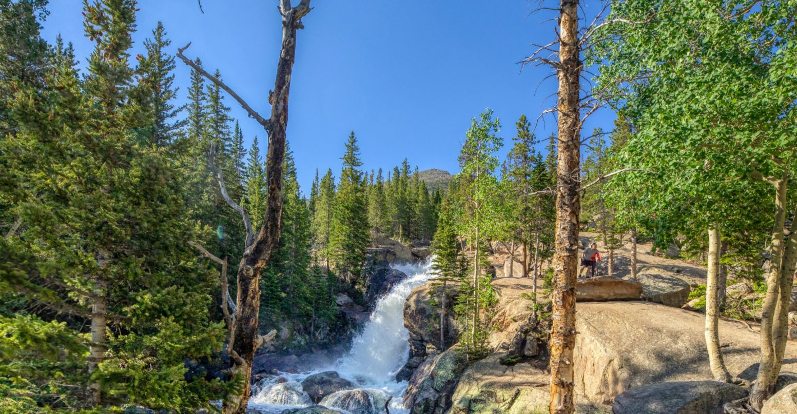 Alberta Falls in Rocky Mountain National Park on Glacier Gorge Trail