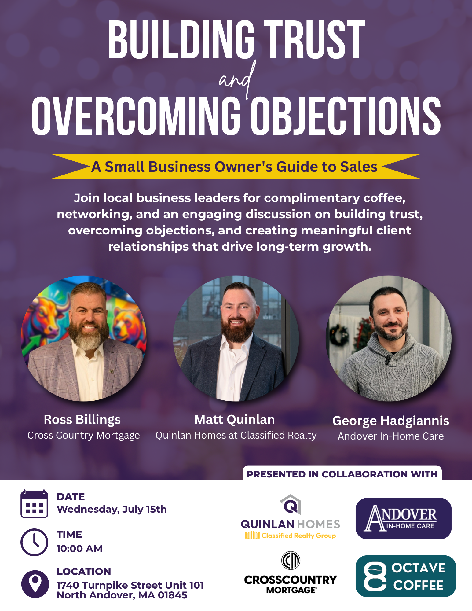 Building Trust and Overcoming Objections Event
