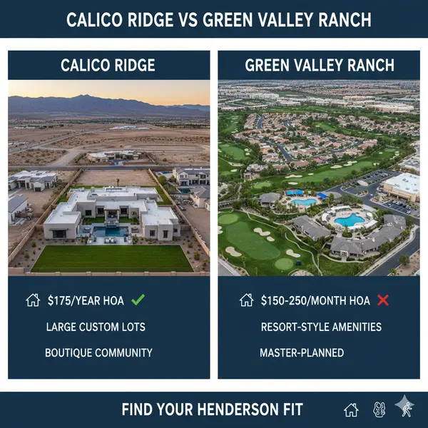 Calico Ridge vs Green Valley Ranch: Henderson Community Comparison,Ryan Rose
