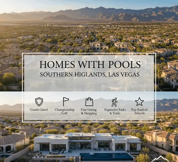 Homes with Pools in Southern Highlands Las Vegas | Ryan Rose,Ryan Rose