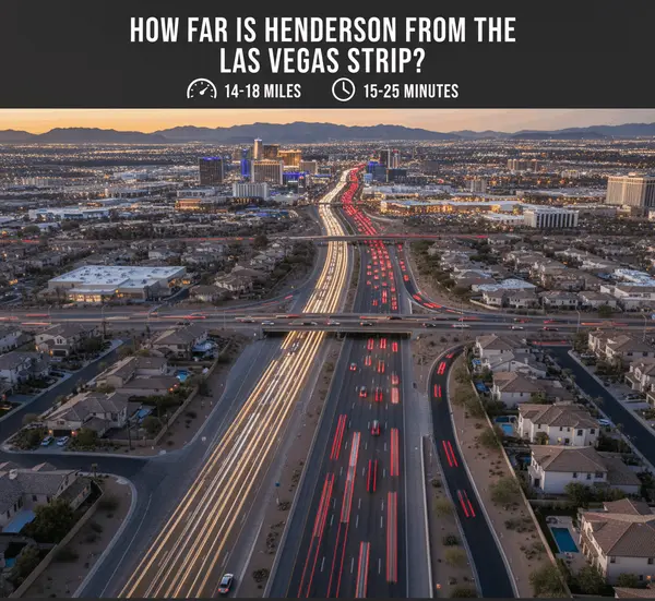 How Far is Henderson from Las Vegas Strip? Distance | Ryan Rose,Ryan Rose