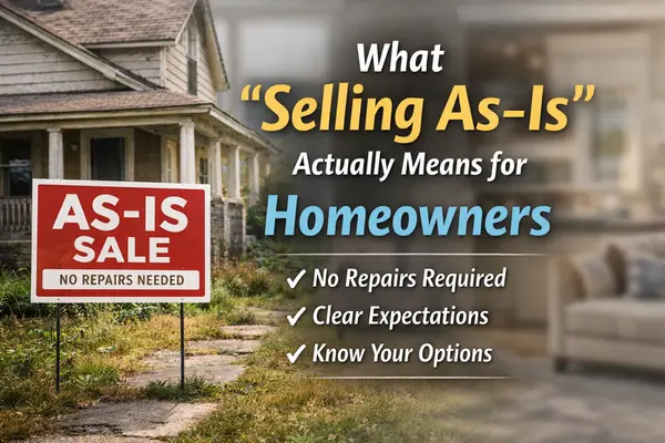 What “Selling As-Is” Actually Means for Homeowners