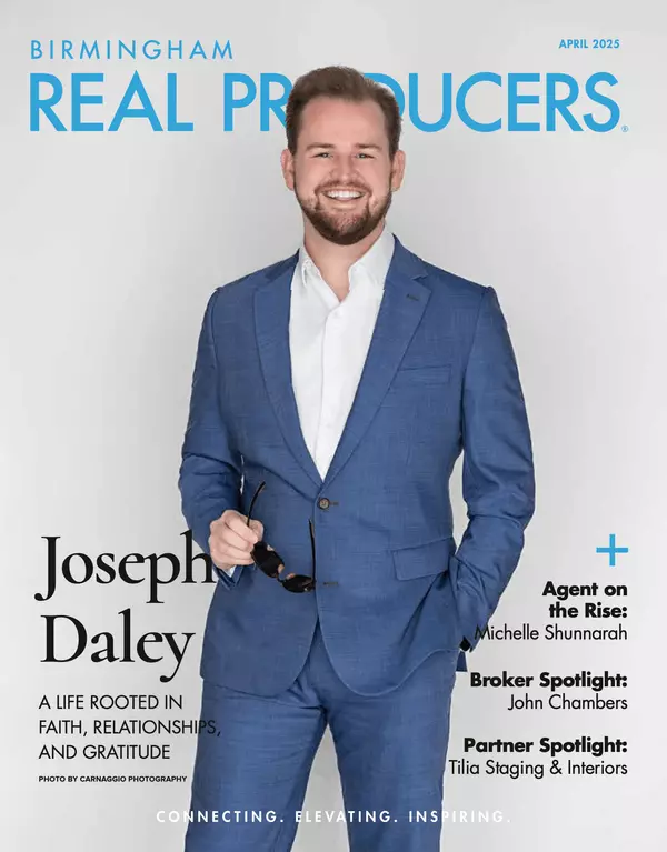 feature image of Joseph Daley Featured on the Cover of Birmingham Real Producers Magazine