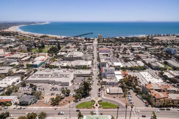 Aerial view of Ventura pier from above the court house. Photo: UpMarket Media