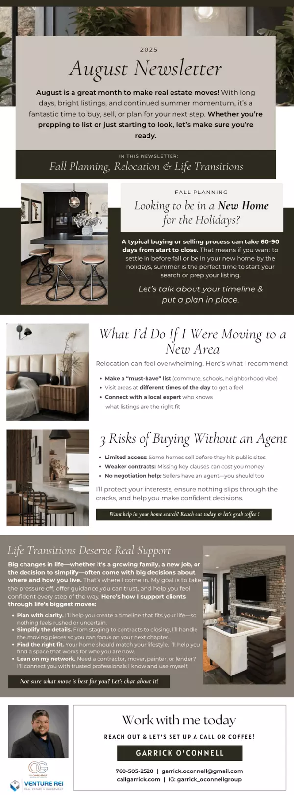 Fall Planning, Relocation & Life Transitions,Garrick O’Connell