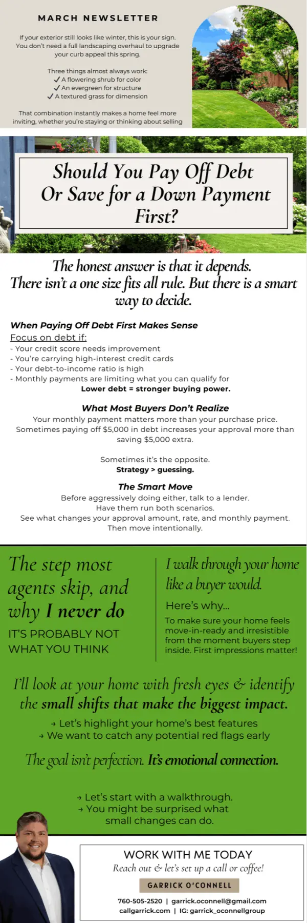 feature image of Pay Off Debt or Save For A Down Payment