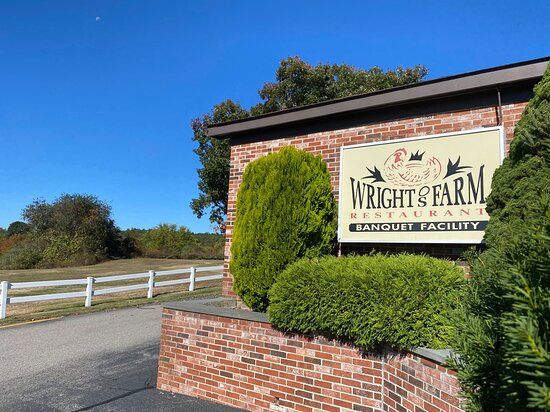 "Exterior of Wright’s Farm Restaurant in Burrillville Rhode Island, a landmark dining destination in Northern RI"