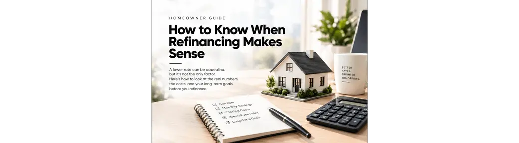 How to Know When Refinancing Makes Sense