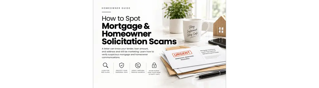 How to Spot Mortgage & Homeowner Solicitation Scams