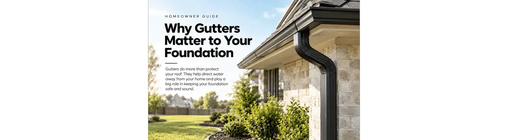 Why Gutters Matter to Your Foundation