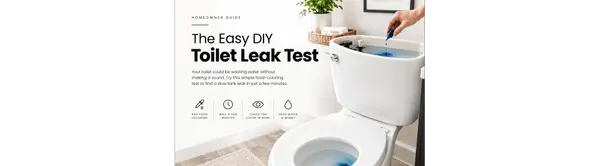 The Easy DIY Toilet Leak Test
