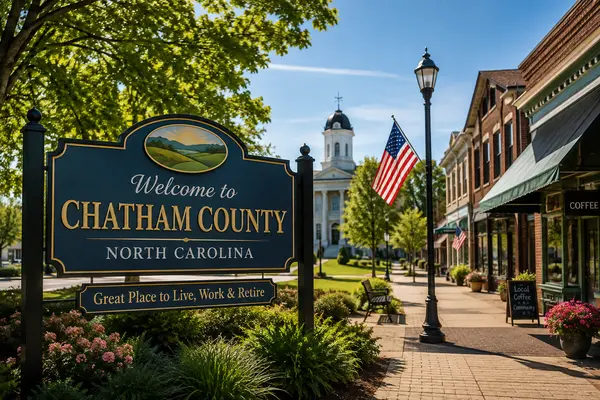 Great Rural Towns in North Carolina to Retire or Buy Real Estate: The Chatham County Showcase
