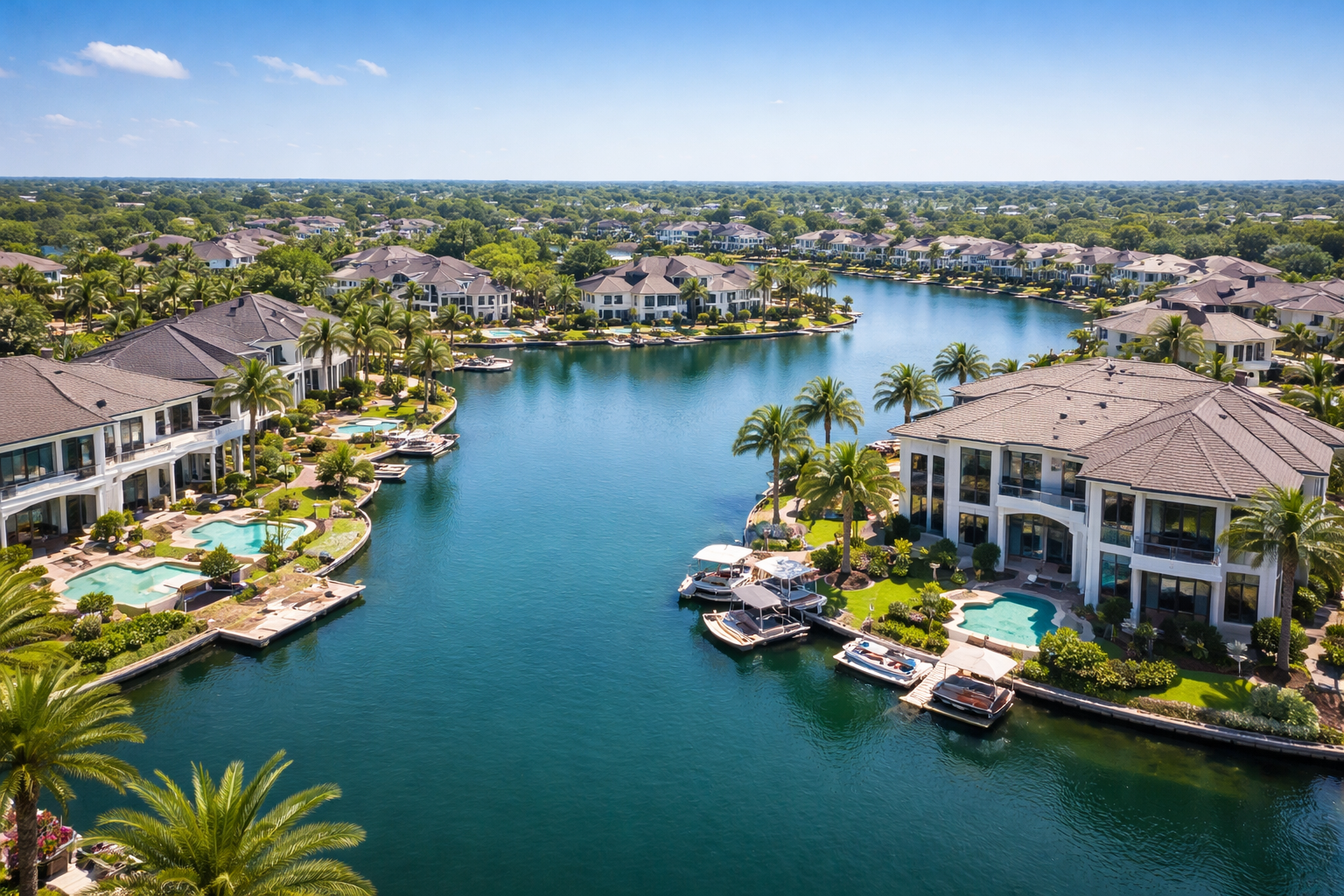 Aerial view of Stallion Estates, TX, Spring Branch waterfront homes for sale and luxury real estate