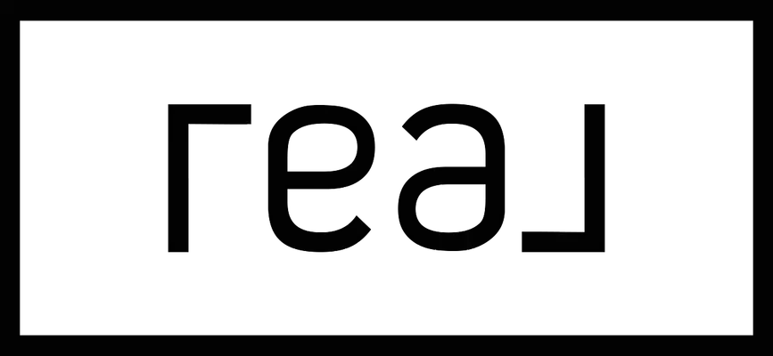 Real Logo Outline Black