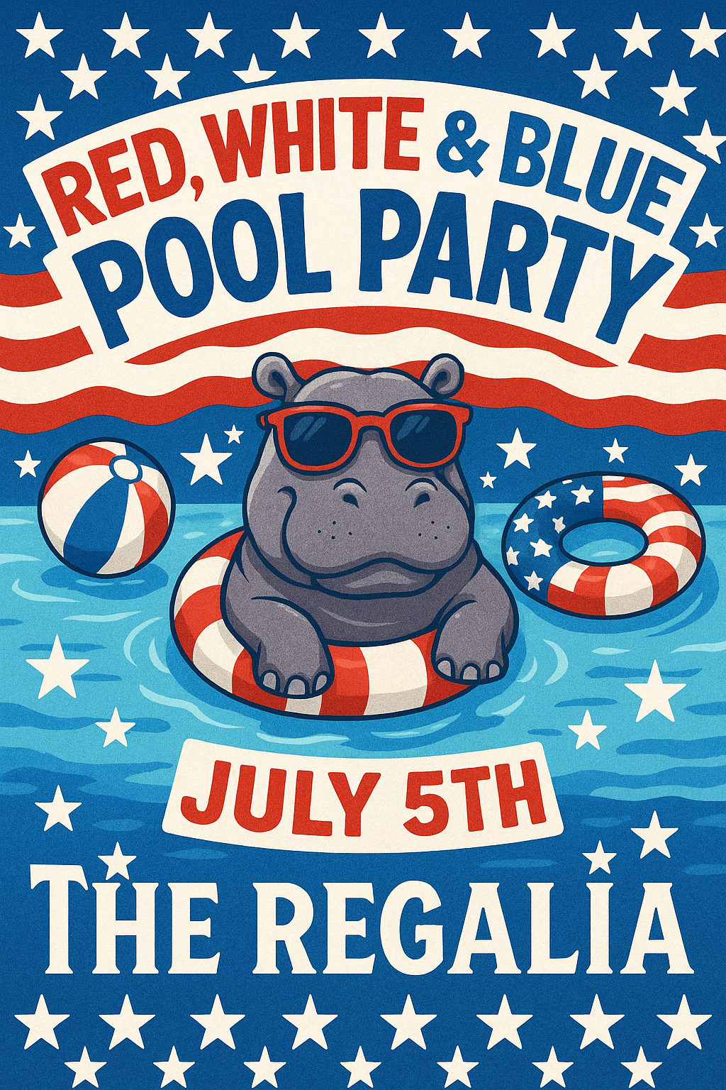 Red, White & Blue Pool Party at The Regalia
