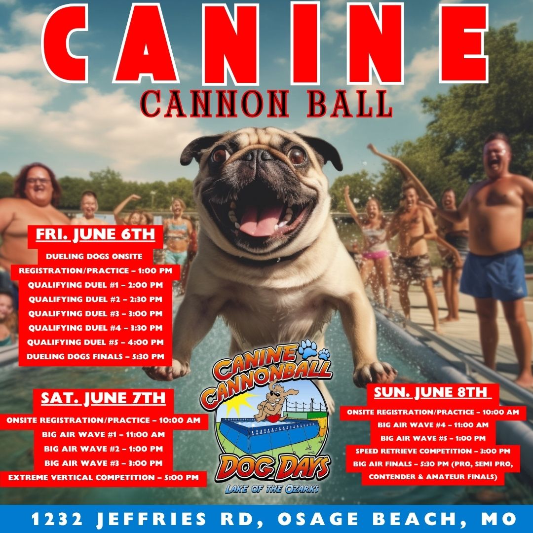 Canine Cannonball Lake of the Ozarks