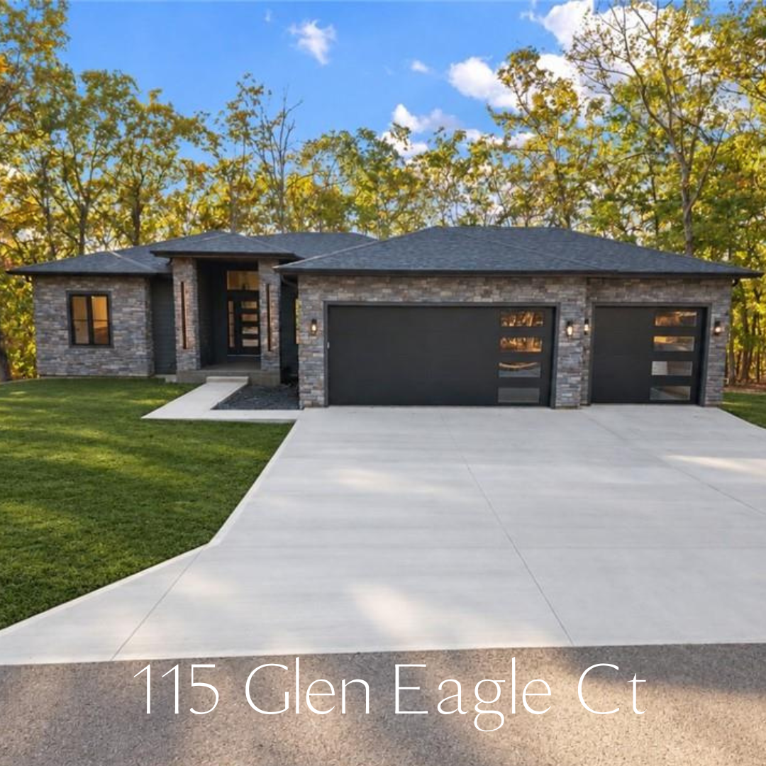 New construction home with three-car garage at 115 Glen Eagles Court in Porto Cima