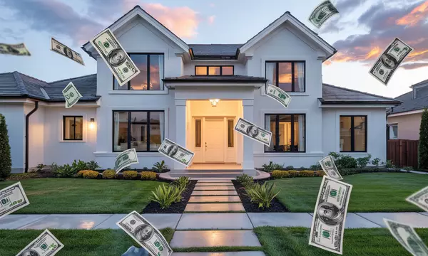 Modern Farmhouse with Money Falling